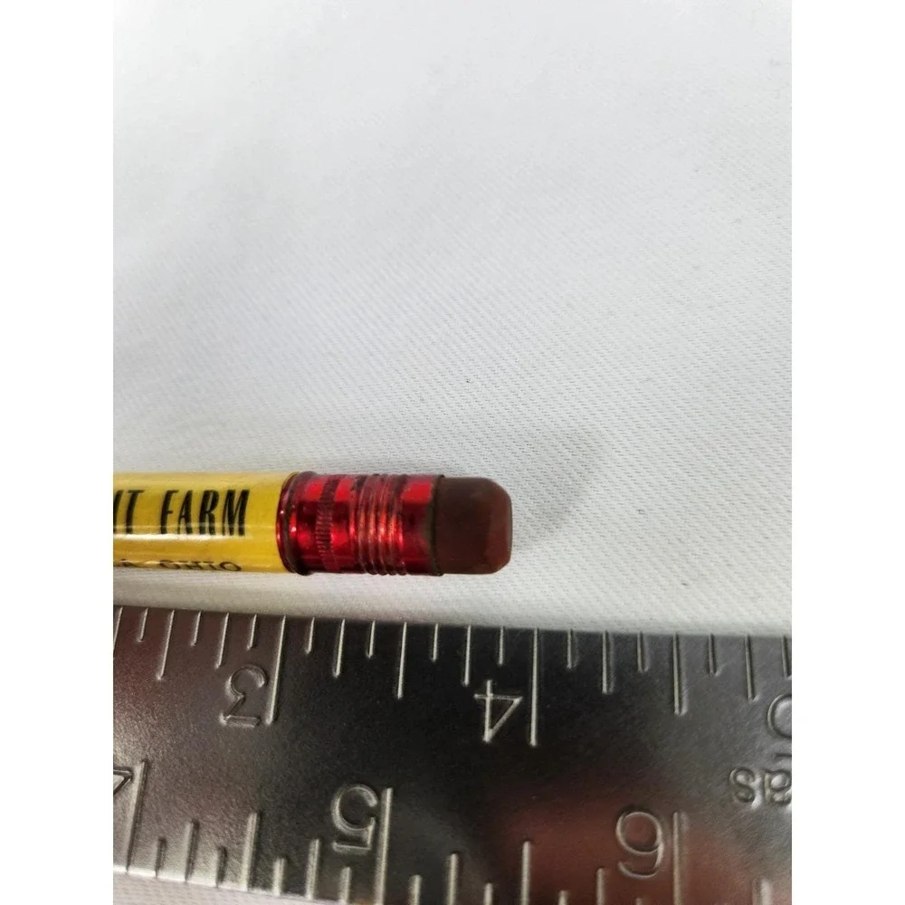 Vintage Folk's Fruit Farm Advertising Bullet Pencil Farming Pataskala Ohio
